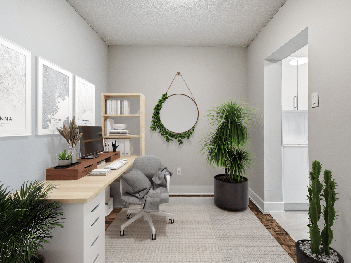 Staged den at Marlborough Court.